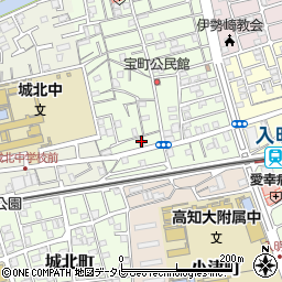 高知県高知市宝町5-4周辺の地図