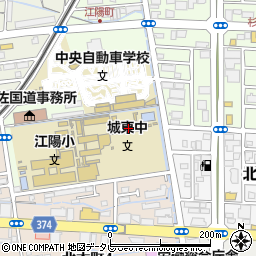 高知市立城東中学校周辺の地図