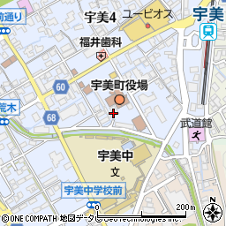 宇美町役場　政策経営課周辺の地図