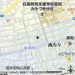 高知県高知市南万々151周辺の地図