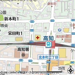ドラッグセイムス高知駅前店周辺の地図