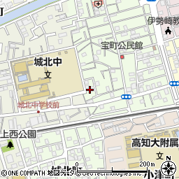 高知県高知市宝町6周辺の地図
