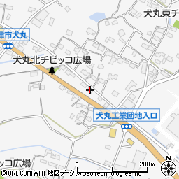 大分県中津市犬丸671-2周辺の地図