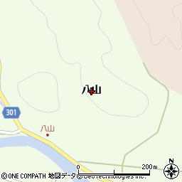 徳島県海陽町（海部郡）尾崎（八山）周辺の地図