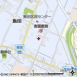 福岡県嘉麻市飯田167周辺の地図