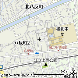 高知県高知市八反町周辺の地図