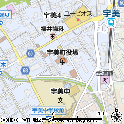 福岡県糟屋郡宇美町周辺の地図