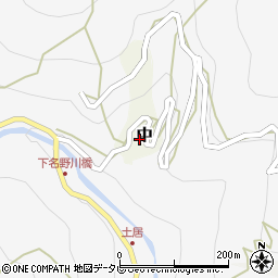 高知県吾川郡仁淀川町中周辺の地図