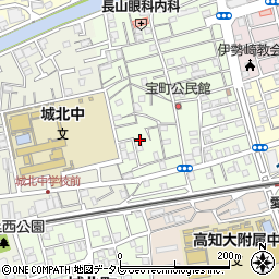 高知県高知市宝町7周辺の地図