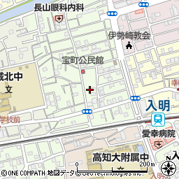 高知県高知市宝町9周辺の地図