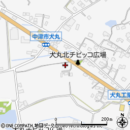 大分県中津市犬丸1466-2周辺の地図