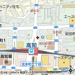 博多屋高知店周辺の地図