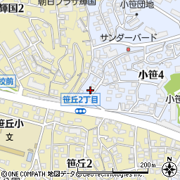 カシー福岡販売周辺の地図