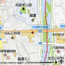 小田部大橋周辺の地図