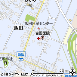 福岡県嘉麻市飯田159-1周辺の地図