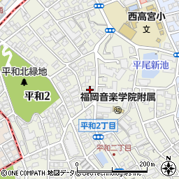 ｋｏｋｏｐｅｎｄｉｏ平尾１周辺の地図