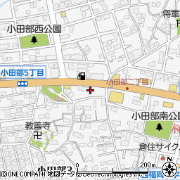 オリックスレンタカー小田部店周辺の地図