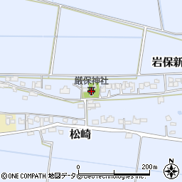 厳保神社周辺の地図