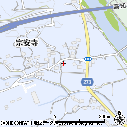 高知県高知市宗安寺881周辺の地図