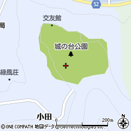 内子町城の台公園体育館周辺の地図