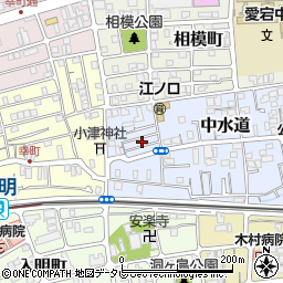 高知県高知市中水道10周辺の地図