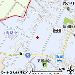 福岡県嘉麻市飯田490周辺の地図