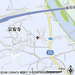 高知県高知市宗安寺788-1周辺の地図