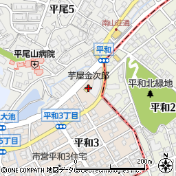 芋屋金次郎福岡店周辺の地図