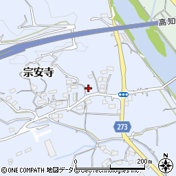 高知県高知市宗安寺793周辺の地図