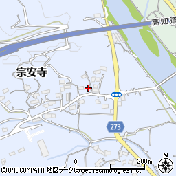 高知県高知市宗安寺789周辺の地図