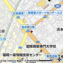福岡トヨペット　清水店周辺の地図