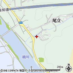 高知県高知市尾立389-5周辺の地図