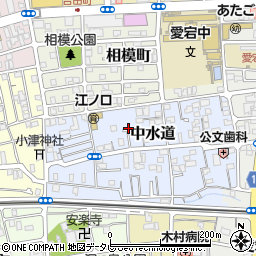 高知県高知市中水道9周辺の地図