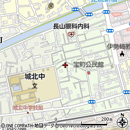 高知県高知市宝町17-13周辺の地図