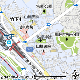 上竹下公民館周辺の地図