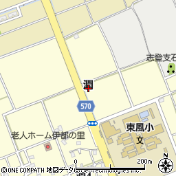 福岡県糸島市潤周辺の地図