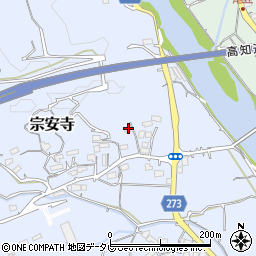 高知県高知市宗安寺790周辺の地図