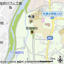 若旗神社周辺の地図