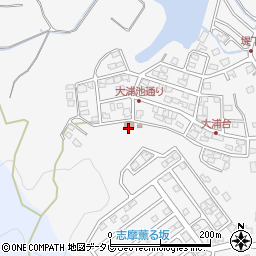 大浦台区集会所周辺の地図