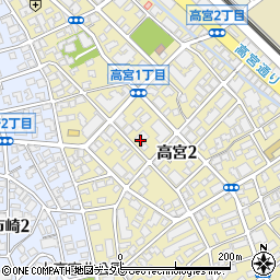ブロードワン協同組合　福岡事業所周辺の地図