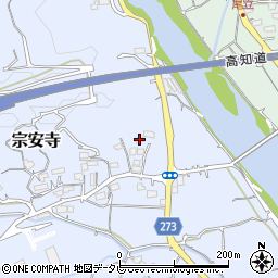 高知県高知市宗安寺852周辺の地図