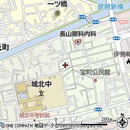 高知県高知市宝町24周辺の地図