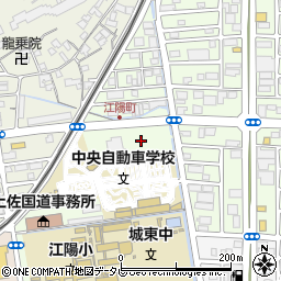 高知県高知市江陽町周辺の地図