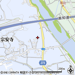 高知県高知市宗安寺851周辺の地図