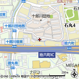 十郎川サンハイツ８号棟周辺の地図