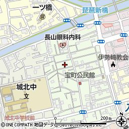 高知県高知市宝町23周辺の地図