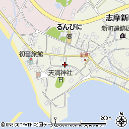 福岡県糸島市志摩新町517周辺の地図