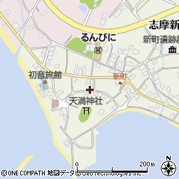 福岡県糸島市志摩新町520周辺の地図