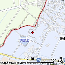 福岡県嘉麻市飯田441-1周辺の地図