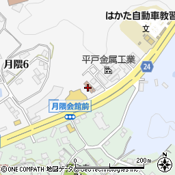 福岡市立空港周辺共同利用会館月隈会館周辺の地図